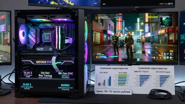 GeForce RTX 4070: характеристики, сравнение и актуальные цены при выборе видеокарты